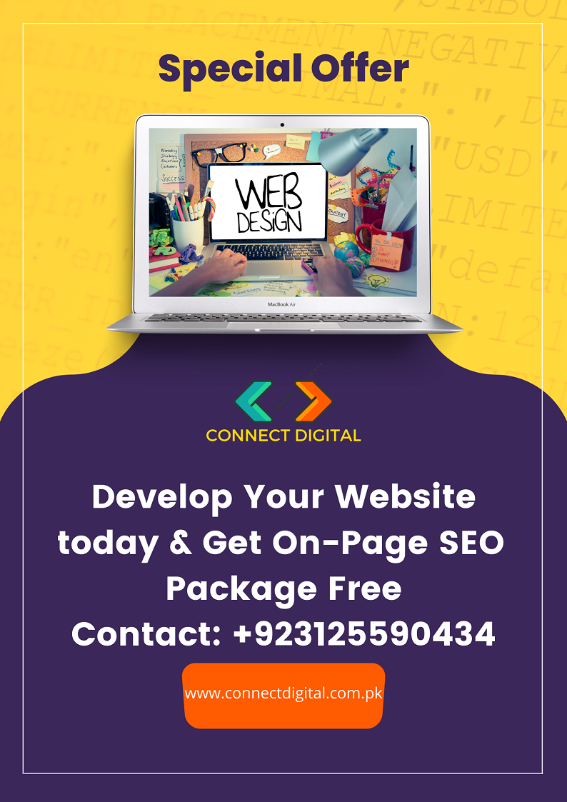 Connect Digital offers website development services with on page seo free