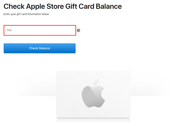 How to check Apple gift card balance