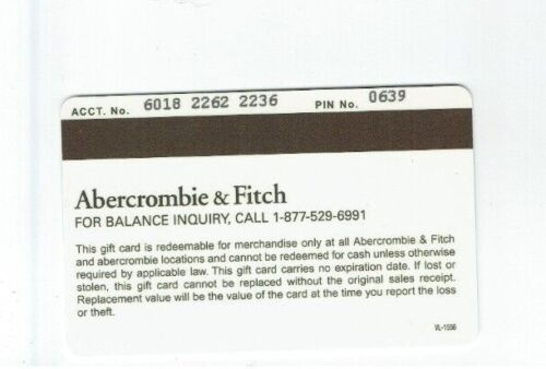 How to check Abercrombie gift card balance